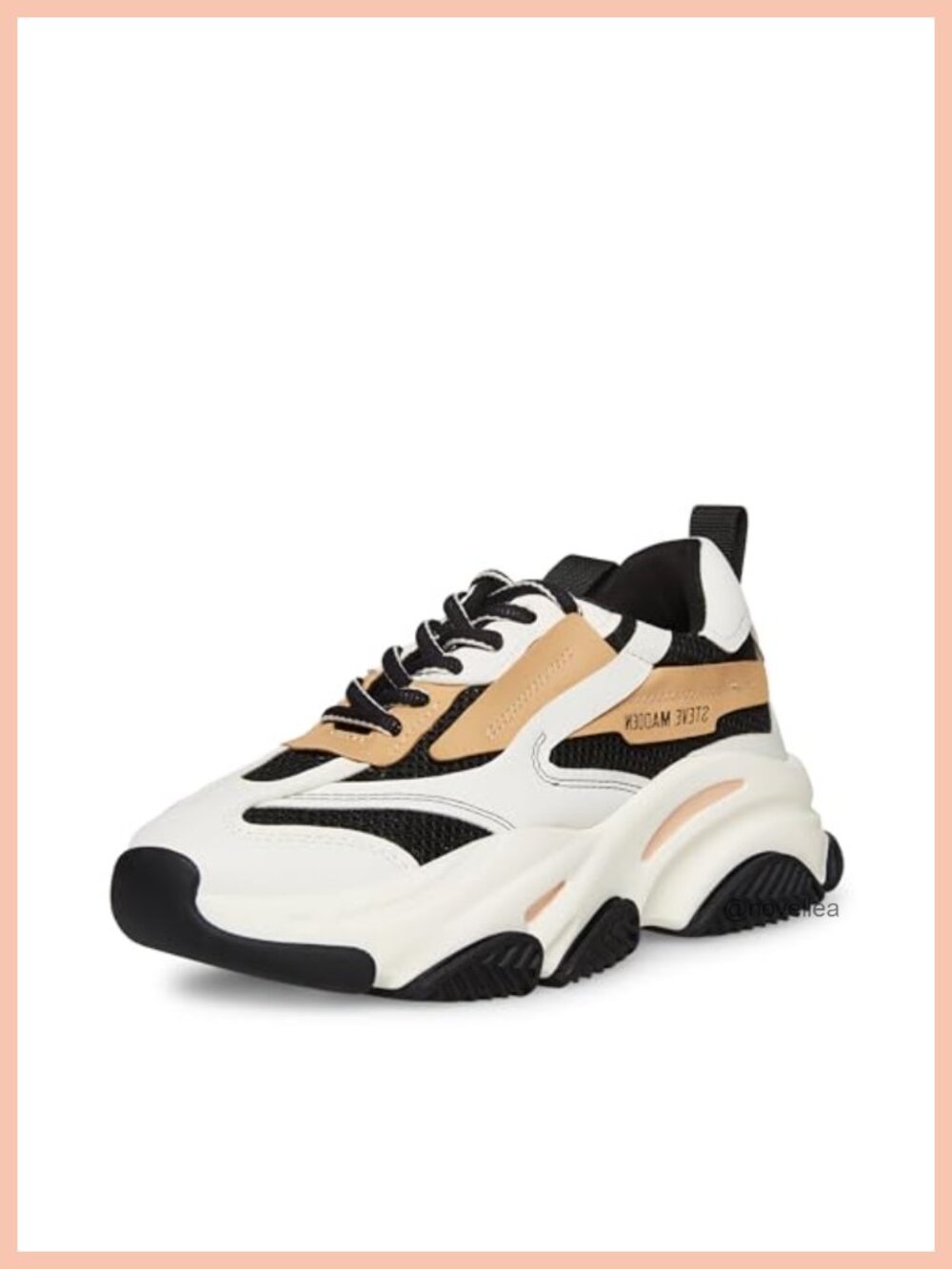 Steve Madden Possession Chunky Lace-Up Sneaker Platform Heel Casual